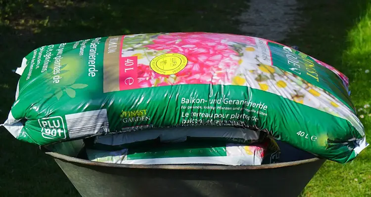 compost and peat moss based potting soil